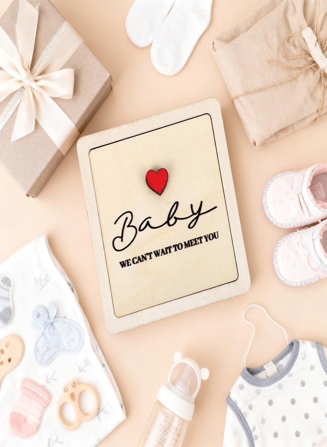 Fukaisu Baby Picture Frame, Wooden Pregnancy Announcement Keepsake Grandparent Pregnancy Gender Reveal for Grandma Grandpa Family & Friends - Image 5